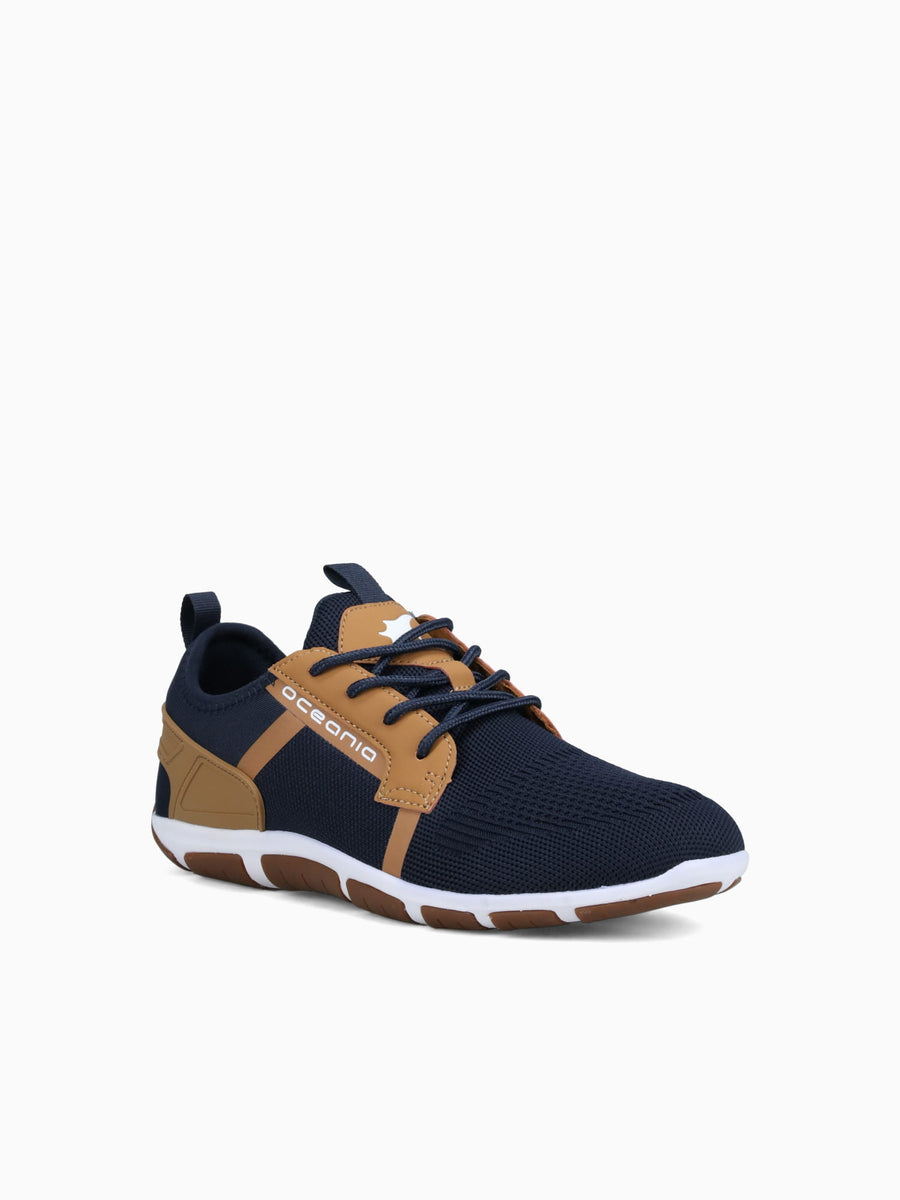 Bering Navy Tan knit Navy / 7 / M