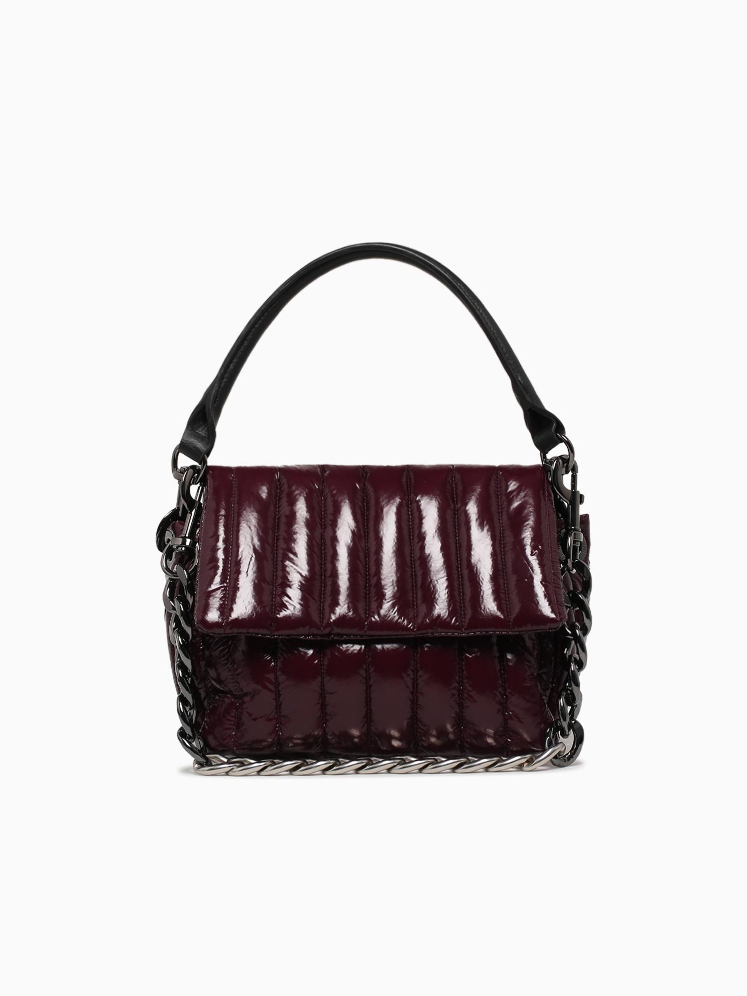 Bar Bag Glossy Deep Burgundy Wine