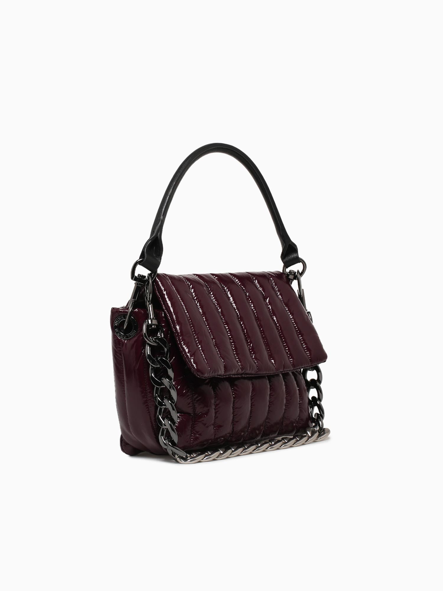 Bar Bag Glossy Deep Burgundy Wine