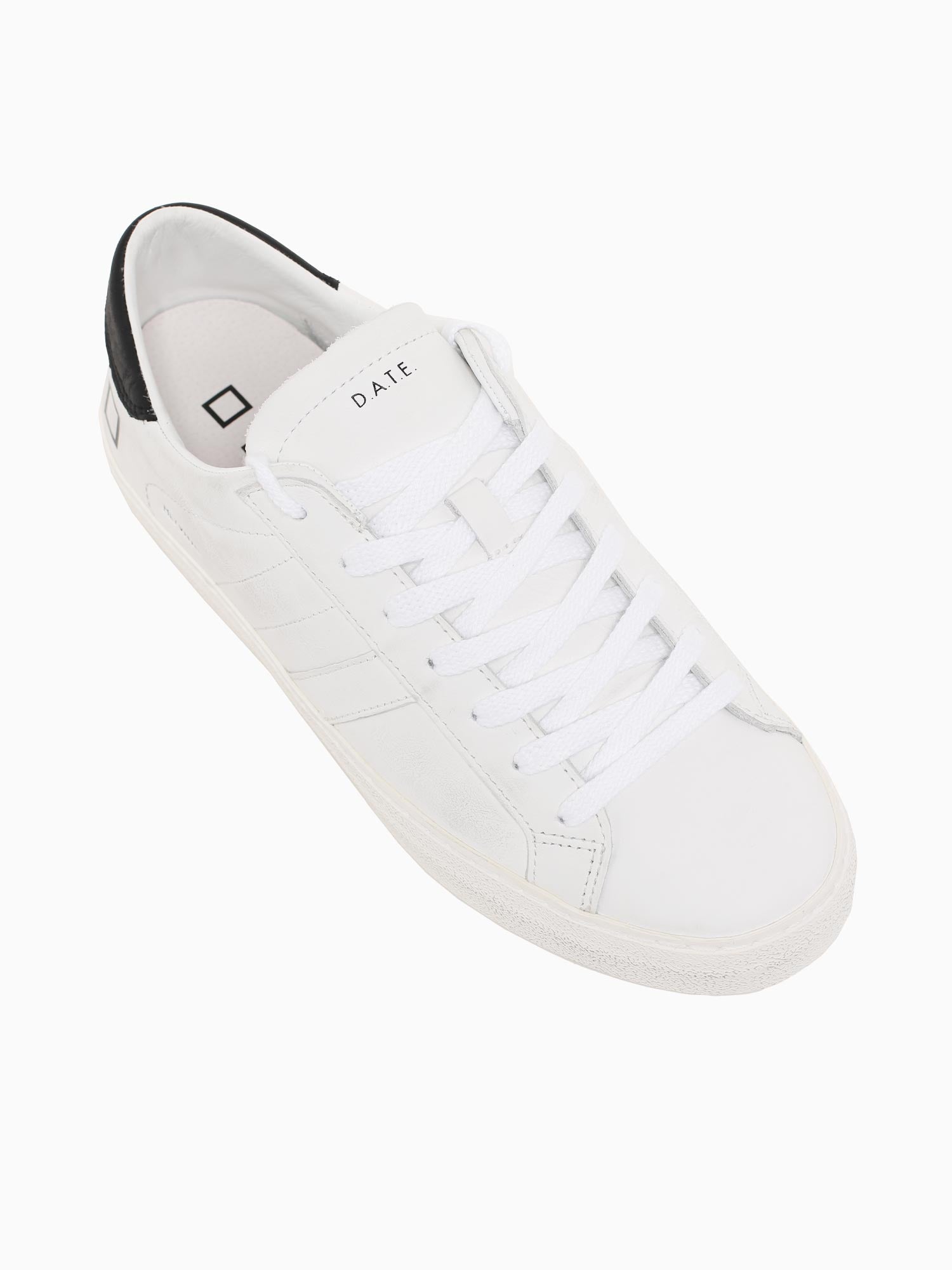 Hill Low White Black leather Black White / 41 / M