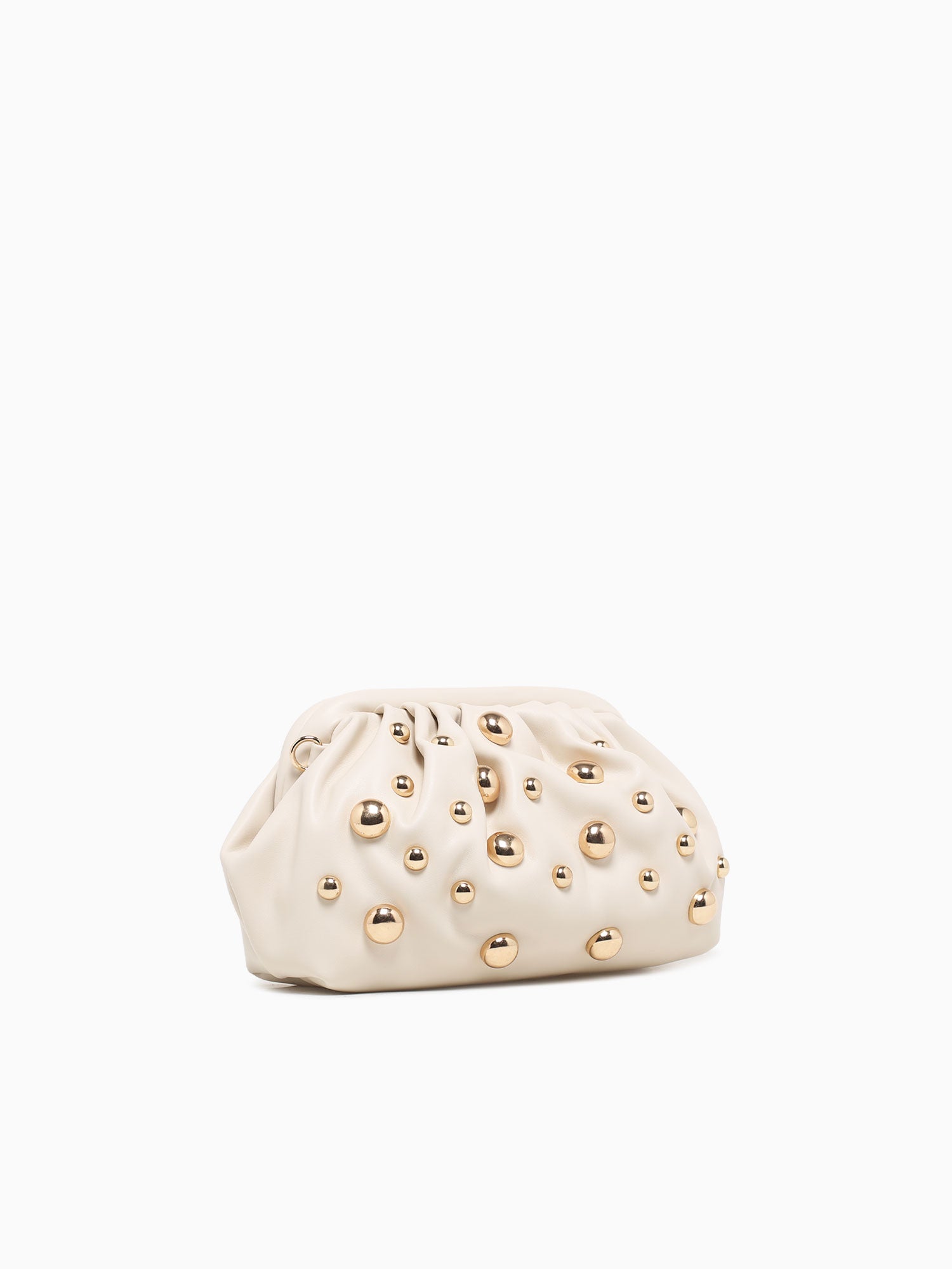 Carey Kisslock Clutch Oatmilk Off White