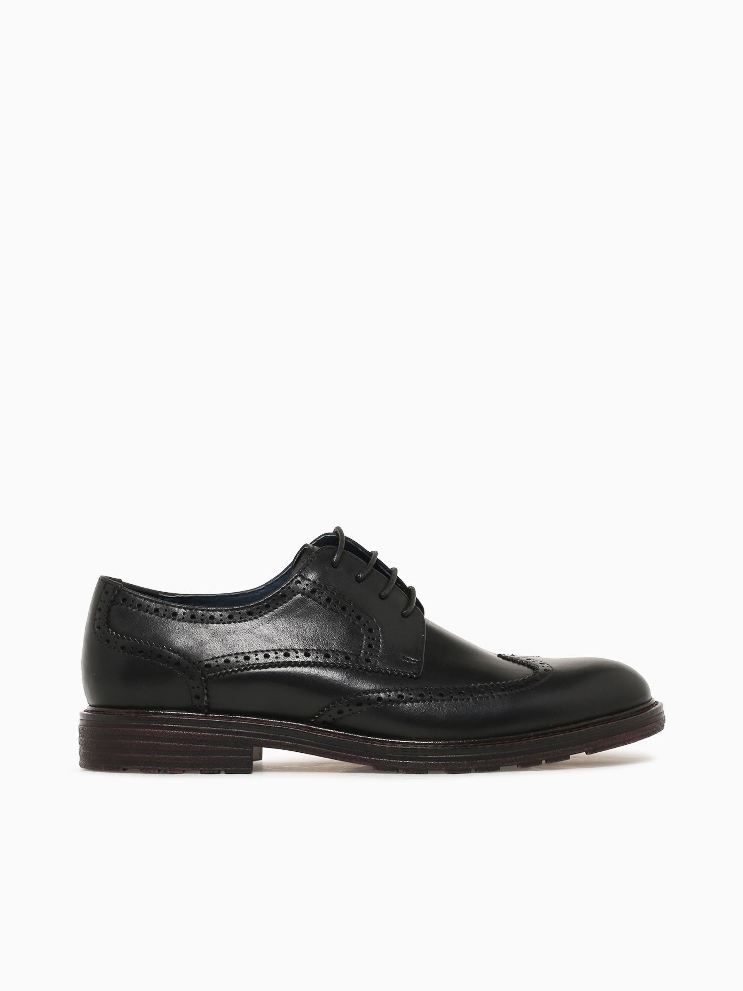 Comodoro Black Brushed Calf Leather Black / 7 / M