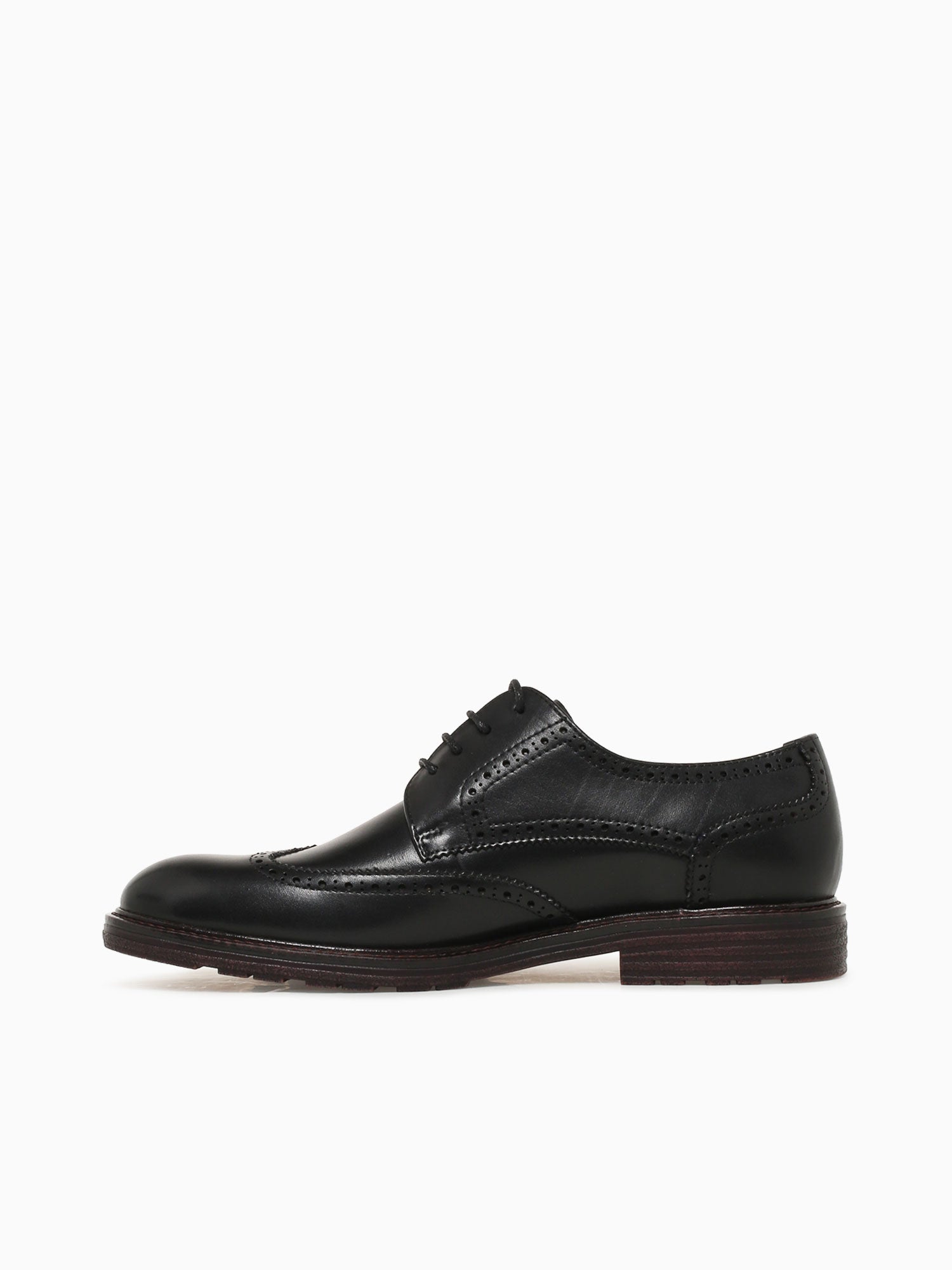 Comodoro Black Brushed Calf Leather Black / 7 / M