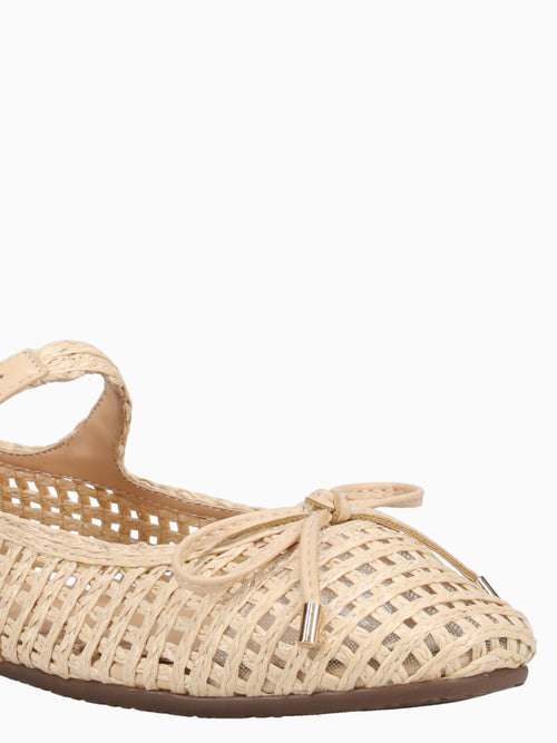 Katie Beige Raffia Beige / 5 / M