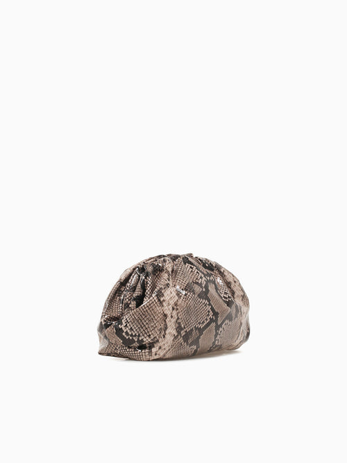 Tb Tila Clutch Snake Print Beige Multi