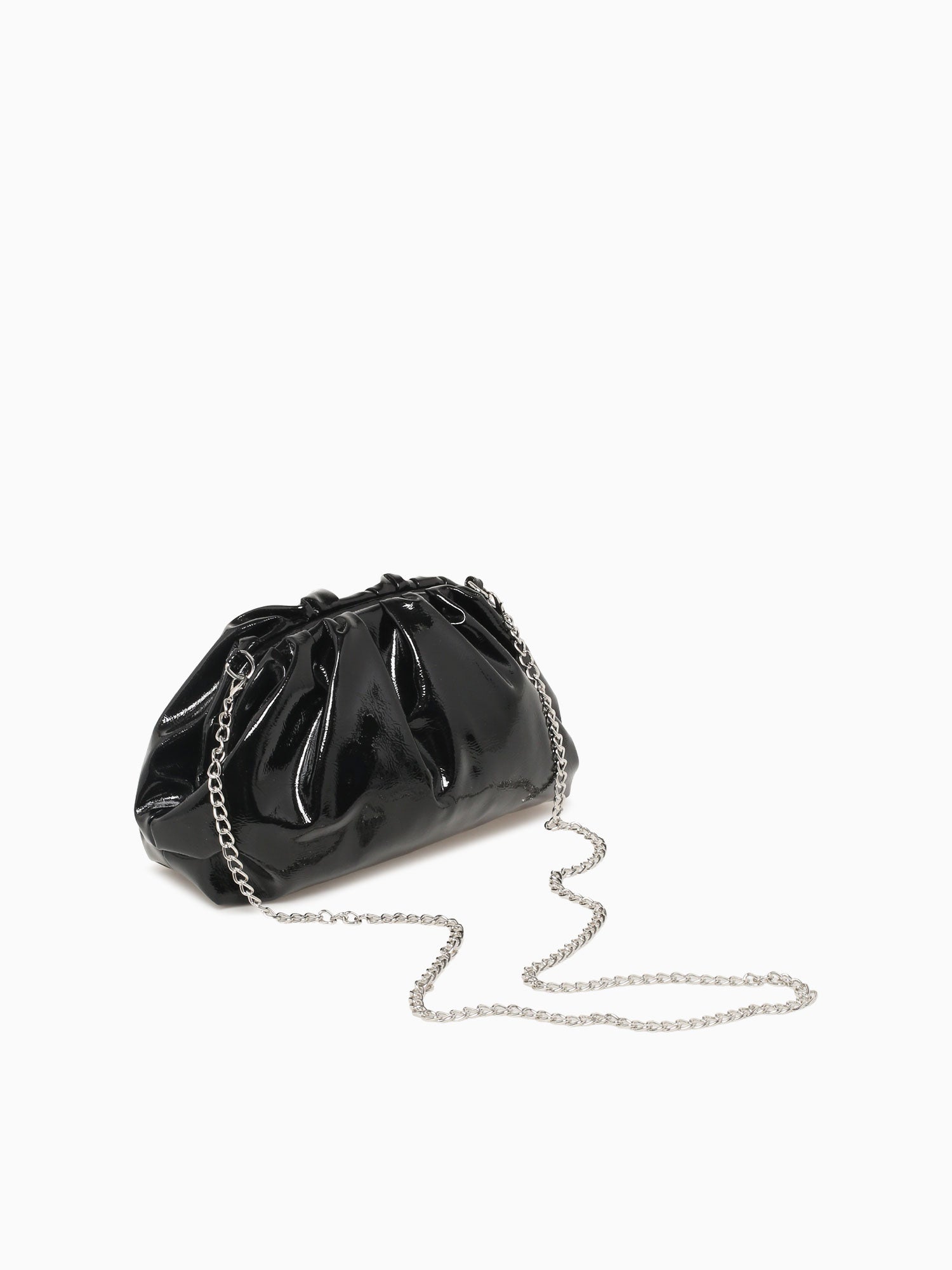 Tb Tila Clutch Black Crinkled Pat Black