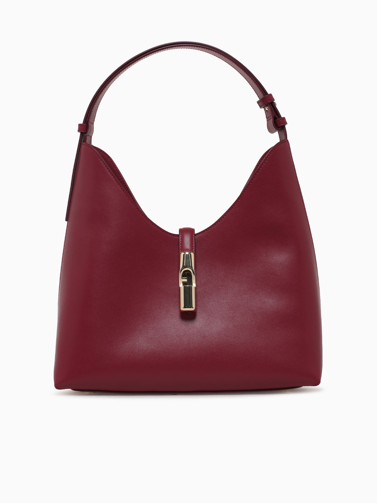 Furla Goccia M Hobo Ciliegia D Leather Red