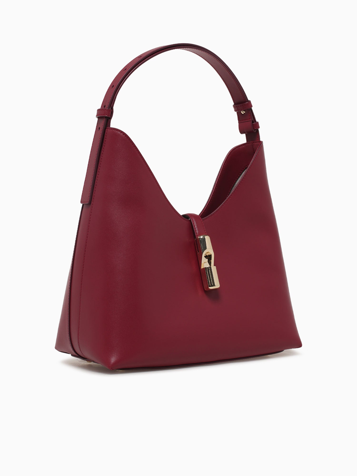 Furla Goccia M Hobo Ciliegia D Leather Red