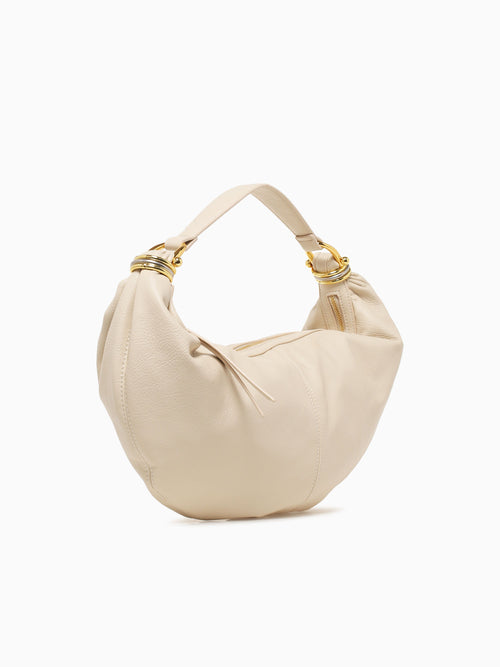 Brooke Sml Shoulder Bag Antique White White