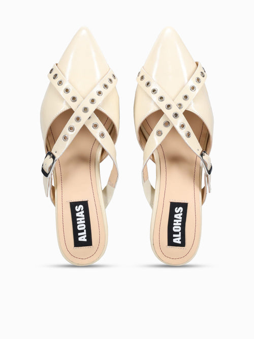 Zyra Cream Leather Off White / 36 / M