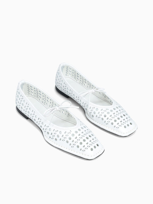 Sway Slit White Leather White / 36 / M