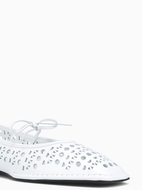 Sway Slit White Leather White / 36 / M