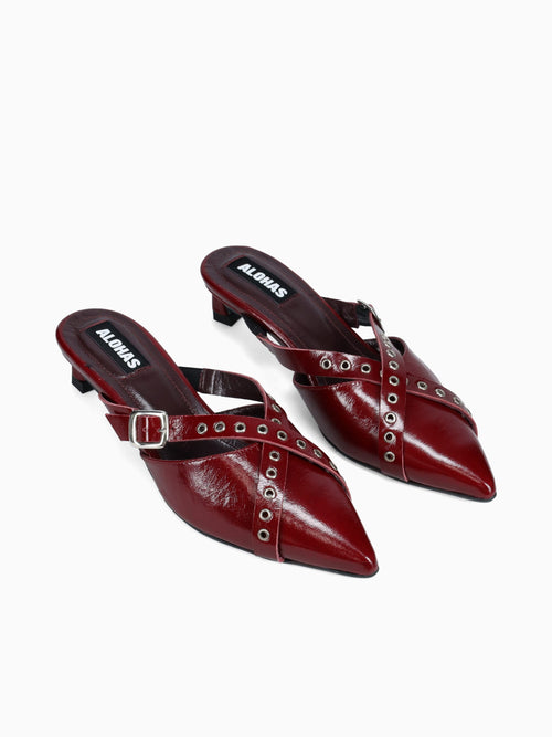 Zyra Burgundy Leather Wine / 36 / M