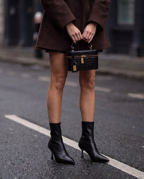 Haru Black Smooth Leather