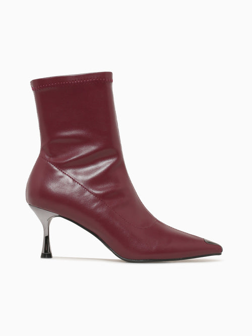 Haru Burgundy Smooth Leather Wine / 5 / M