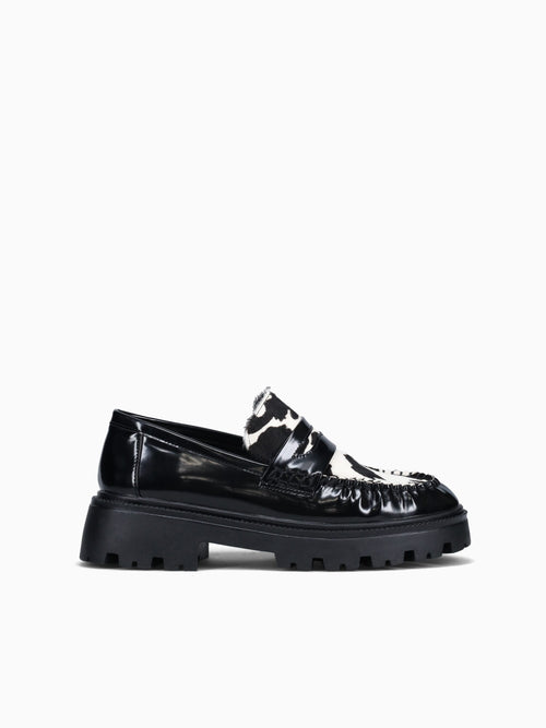 Bowie Cow Print Black White / 5 / M