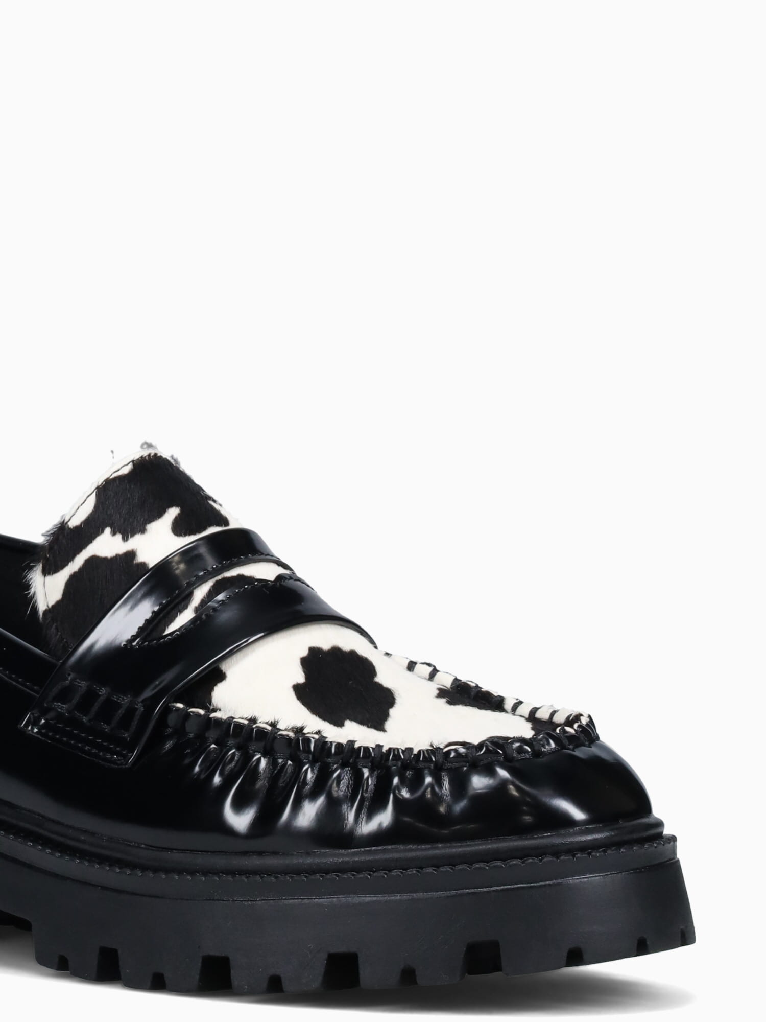 Bowie Cow Print Black White / 5 / M