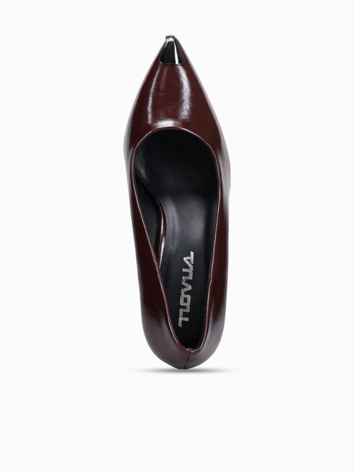 Dune Burgundy Smooth Leather Wine / 5 / M