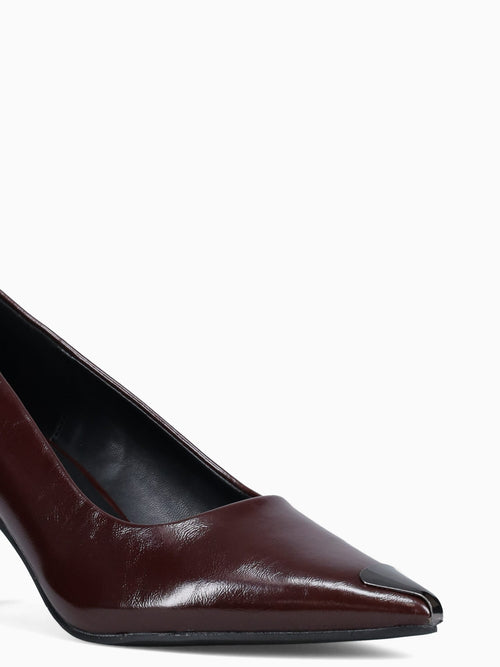 Dune Burgundy Smooth Leather Wine / 5 / M