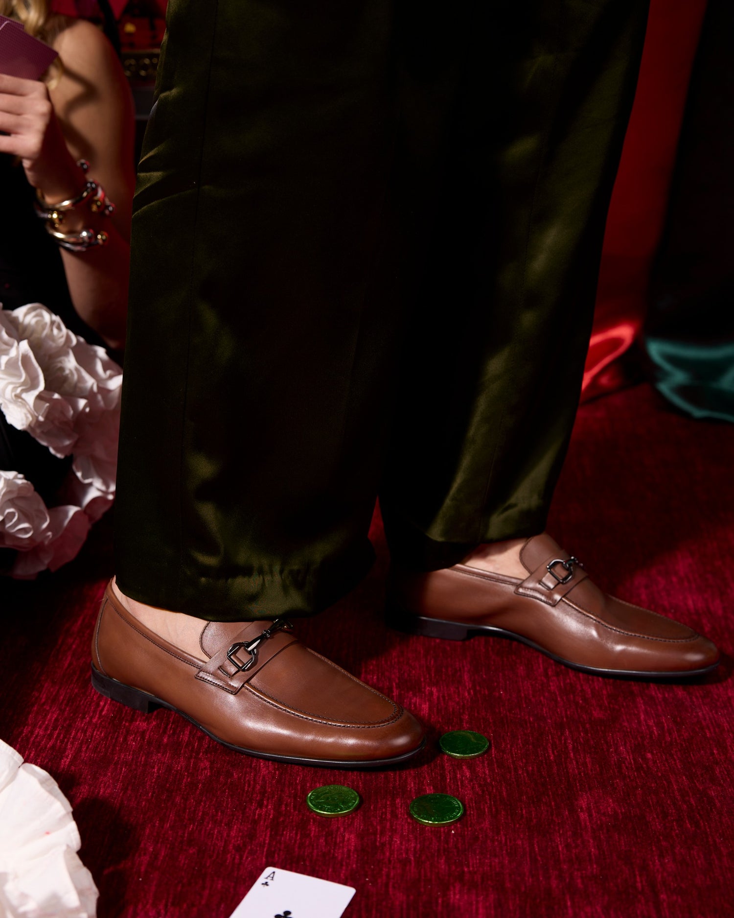 3052 Red Brown  Leather
