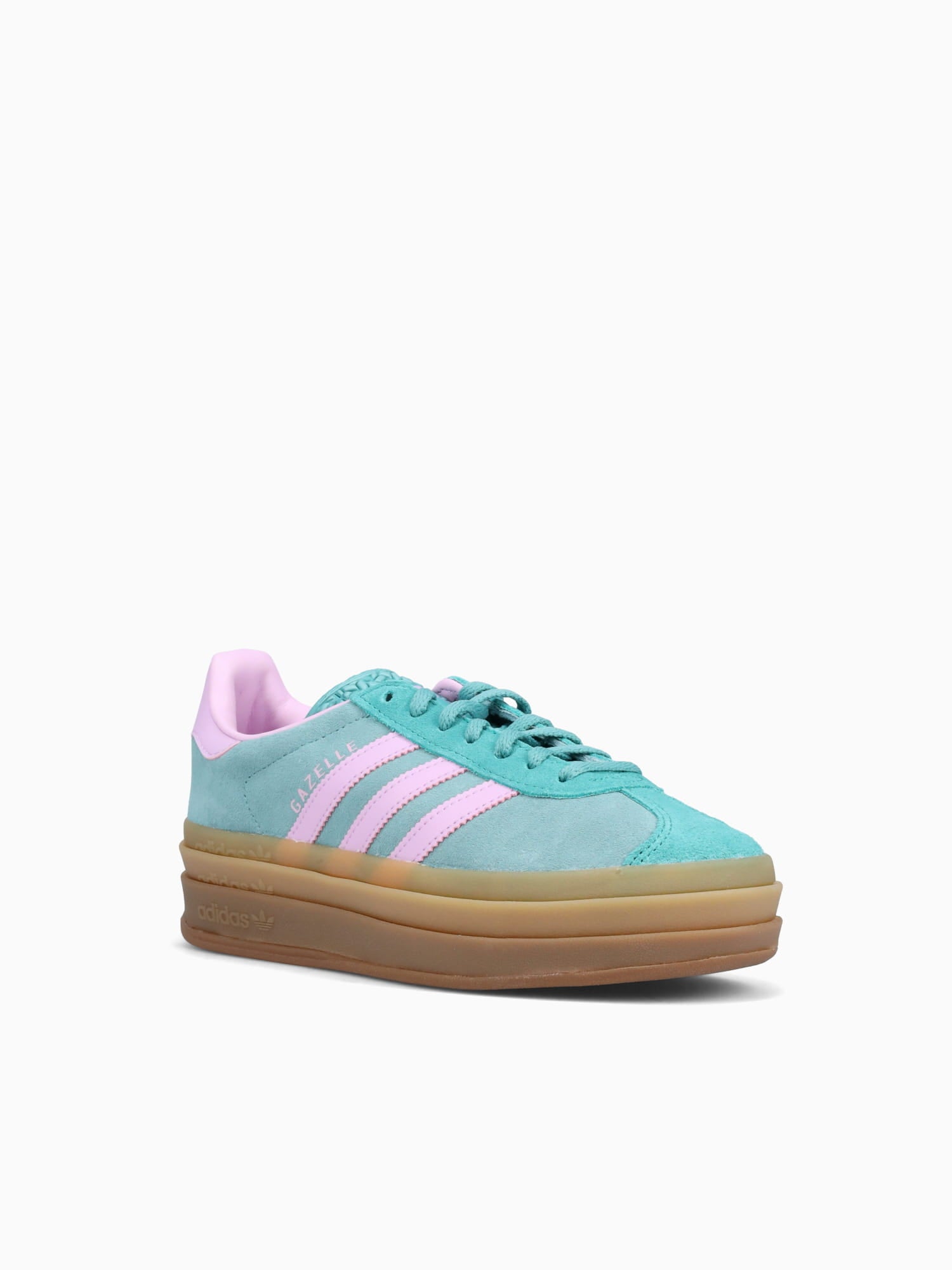 adidas gazelle silver green womens Gazelle Bold W Powder Teal Bliss Lilac Aqua / 7 / M