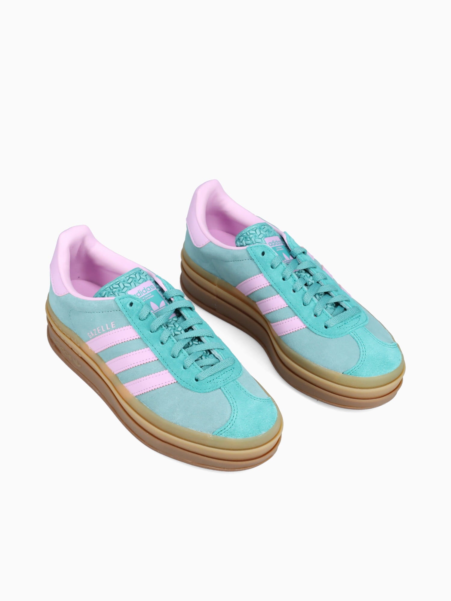 adidas gazelle silver green womens Gazelle Bold W Powder Teal Bliss Lilac Aqua / 7 / M