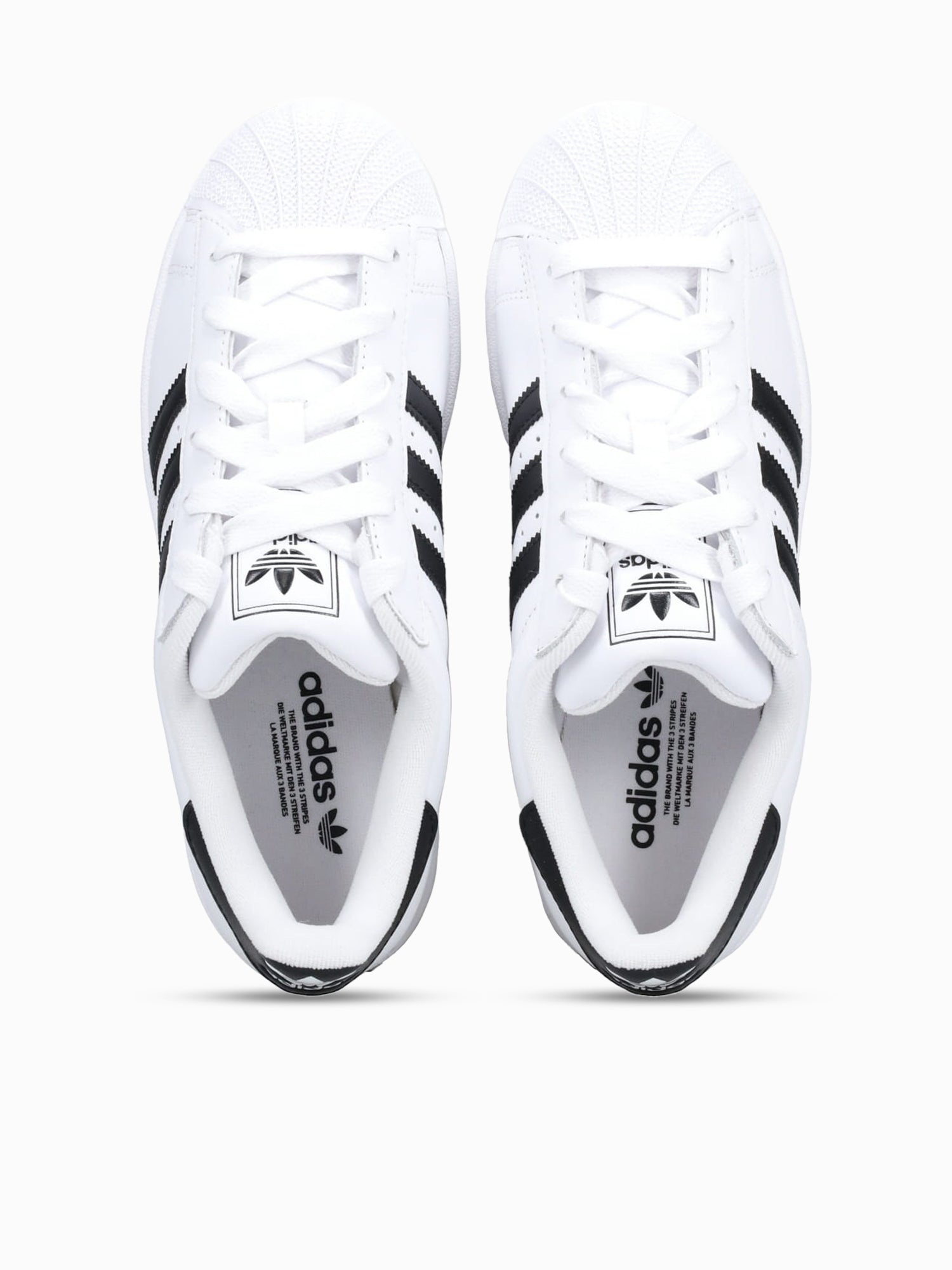 Super Star White Black leather White / 4 / M
