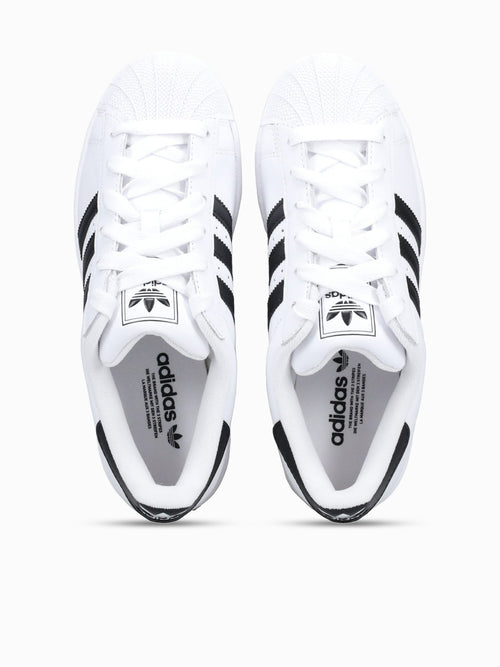 Super Star White Black leather White / 4 / M