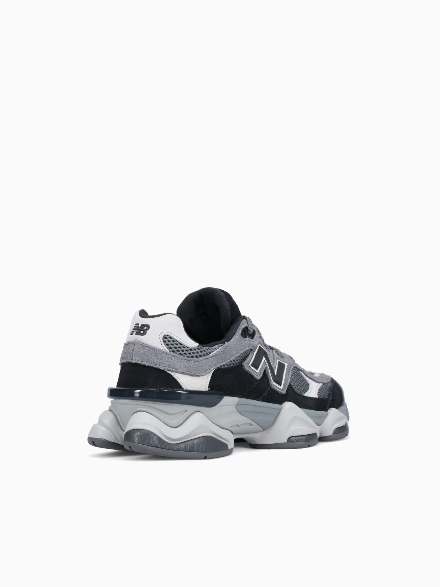 9060 Black Grey suede Black / 4 / M