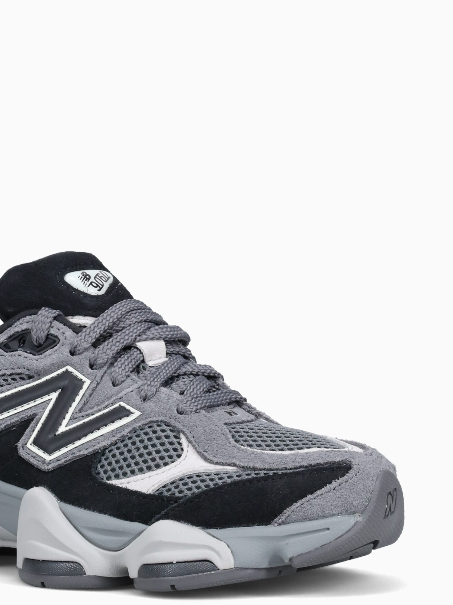 9060 Black Grey suede Black / 4 / M