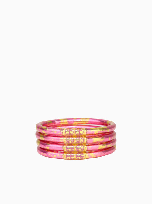 Koi Rose All Weather Bangles Pink / S