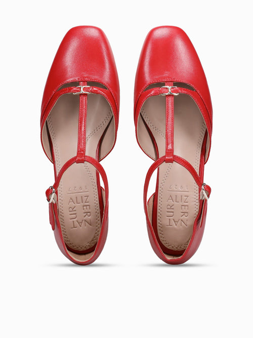 Caresse Red Leather Red / 5 / M