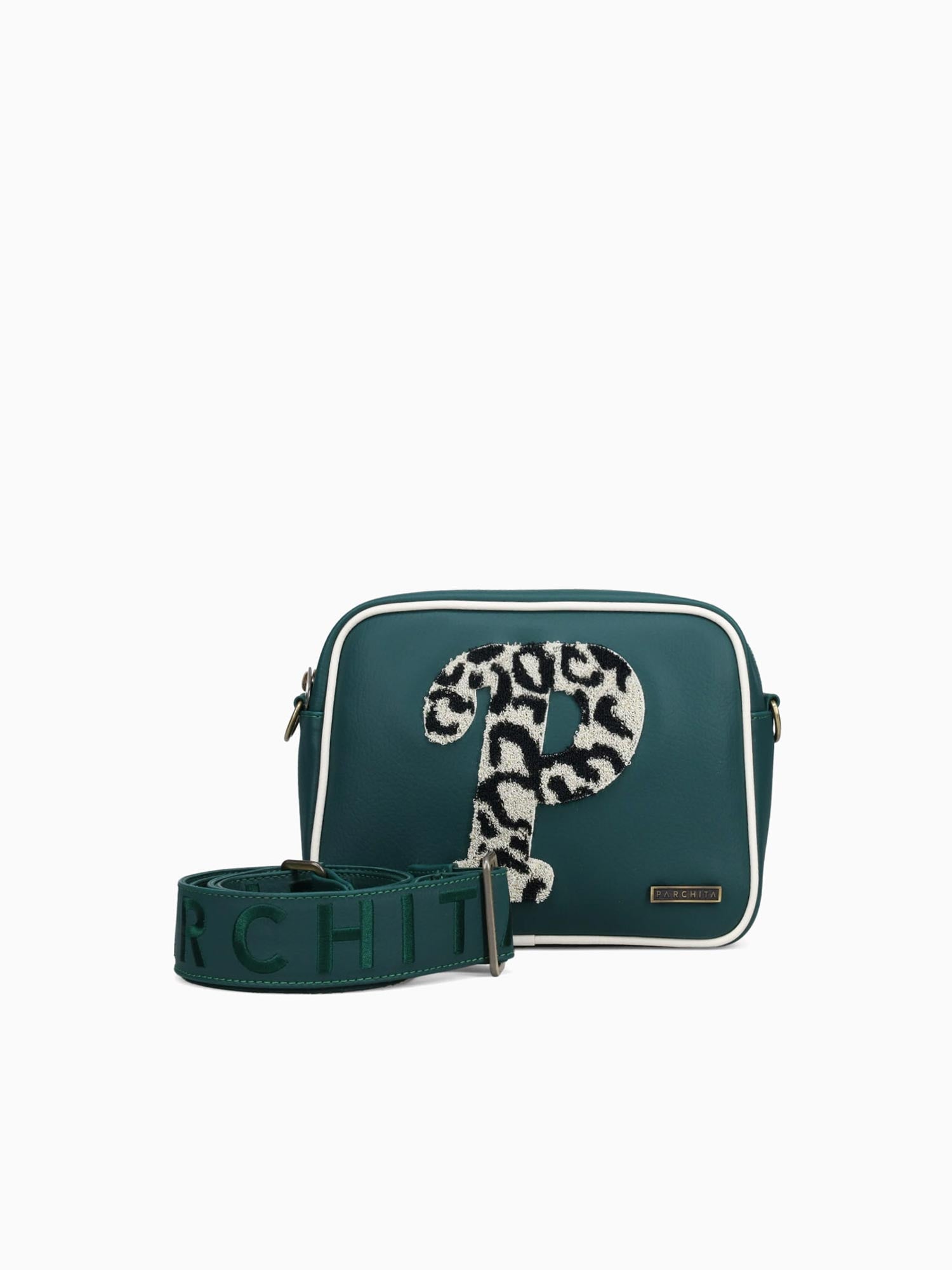 Bandolera Adela Verde Ocura Dark Green