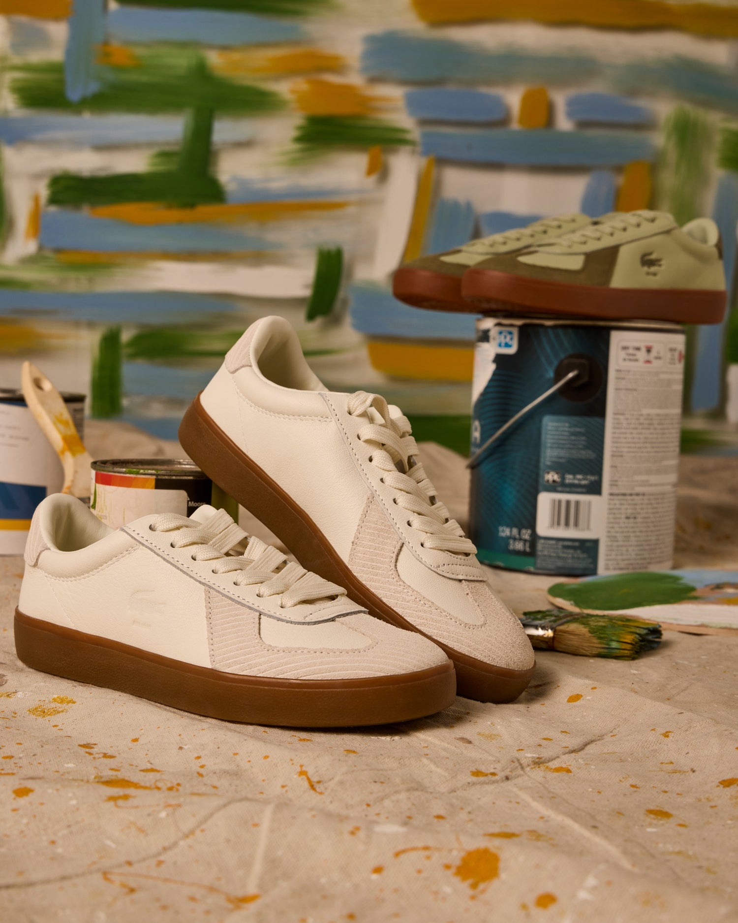 Baseshot Pro Off Wht Gum leather
