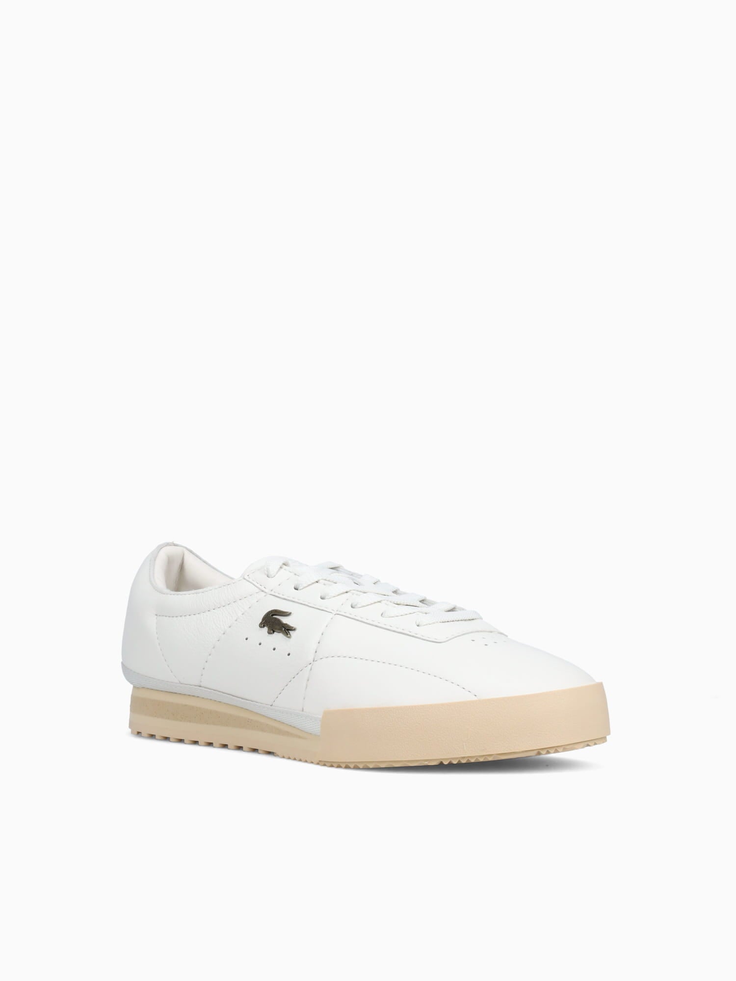 Aura Offwht Ltbrw leather Off White / 8 / M