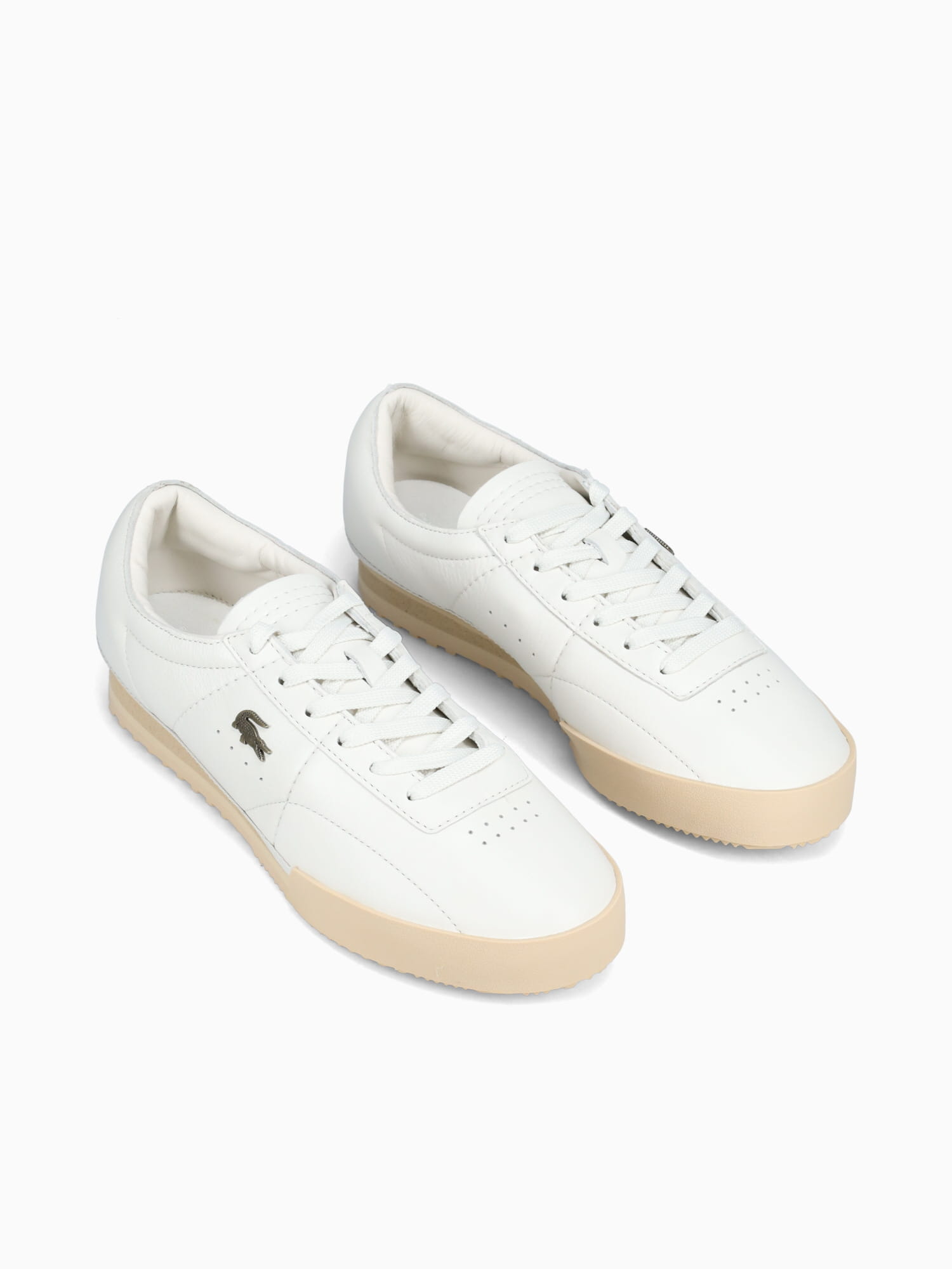 Aura Offwht Ltbrw leather Off White / 8 / M