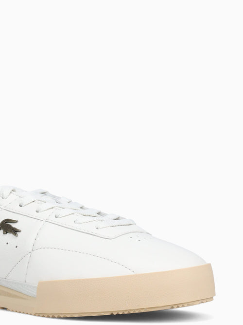 Aura Offwht Ltbrw leather Off White / 8 / M