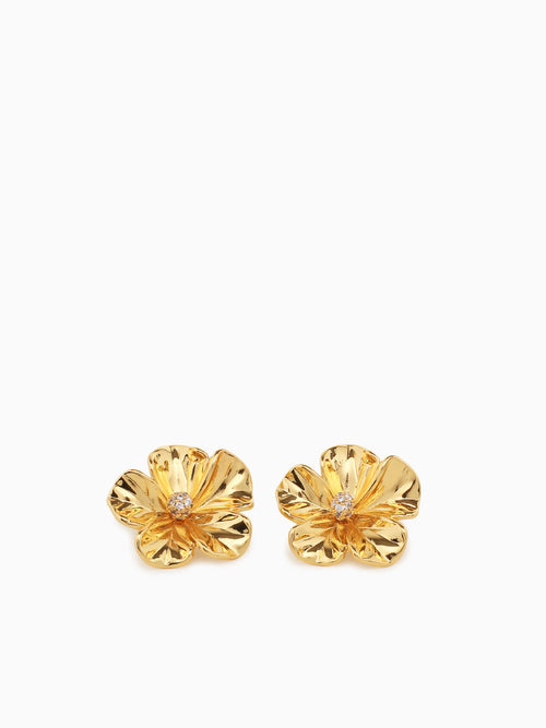 Ea Amapola Studs Gold Gold