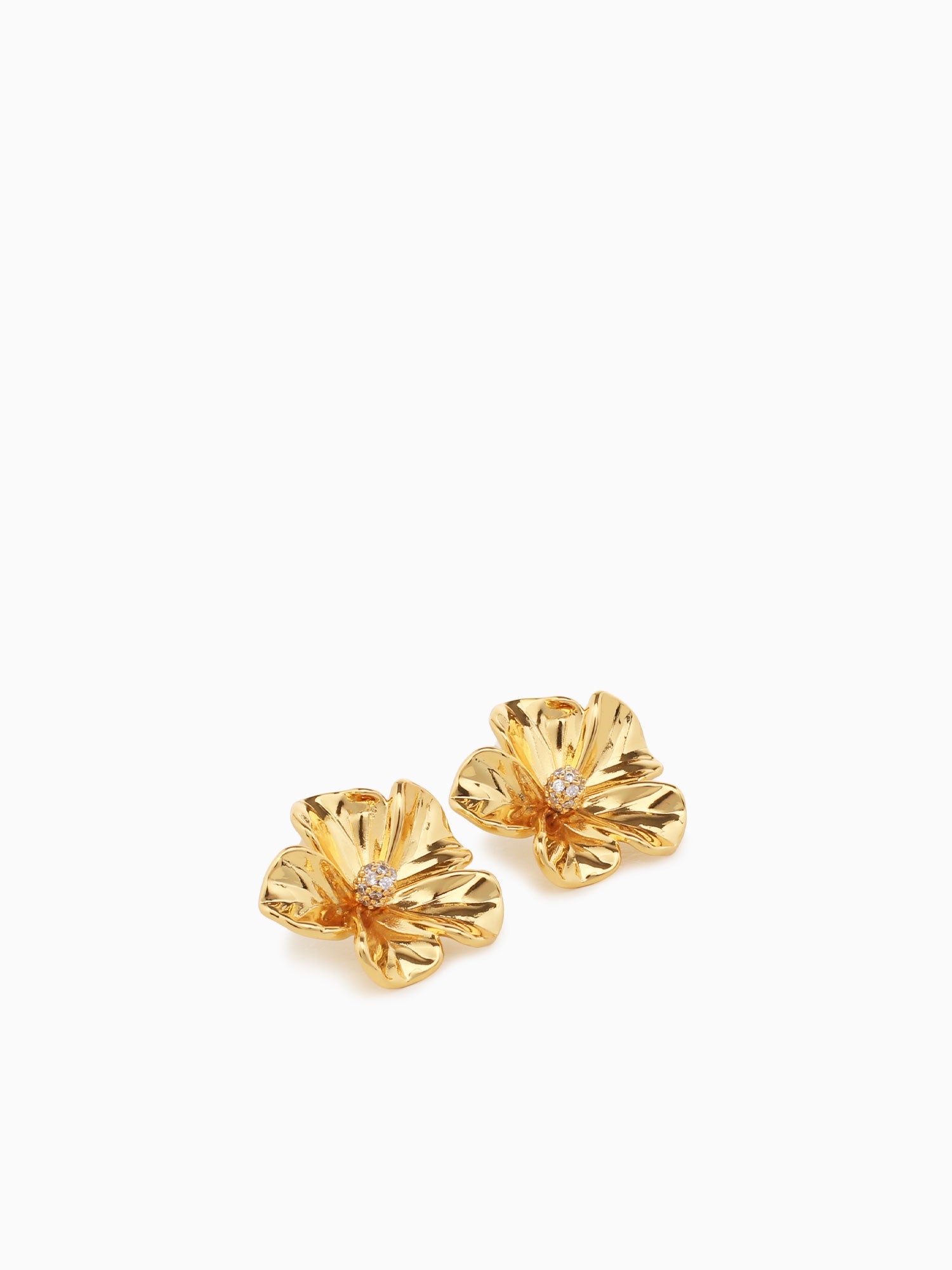 Ea Amapola Studs Gold Gold