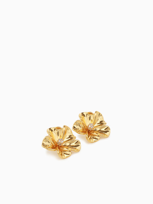 Ea Amapola Studs Gold Gold
