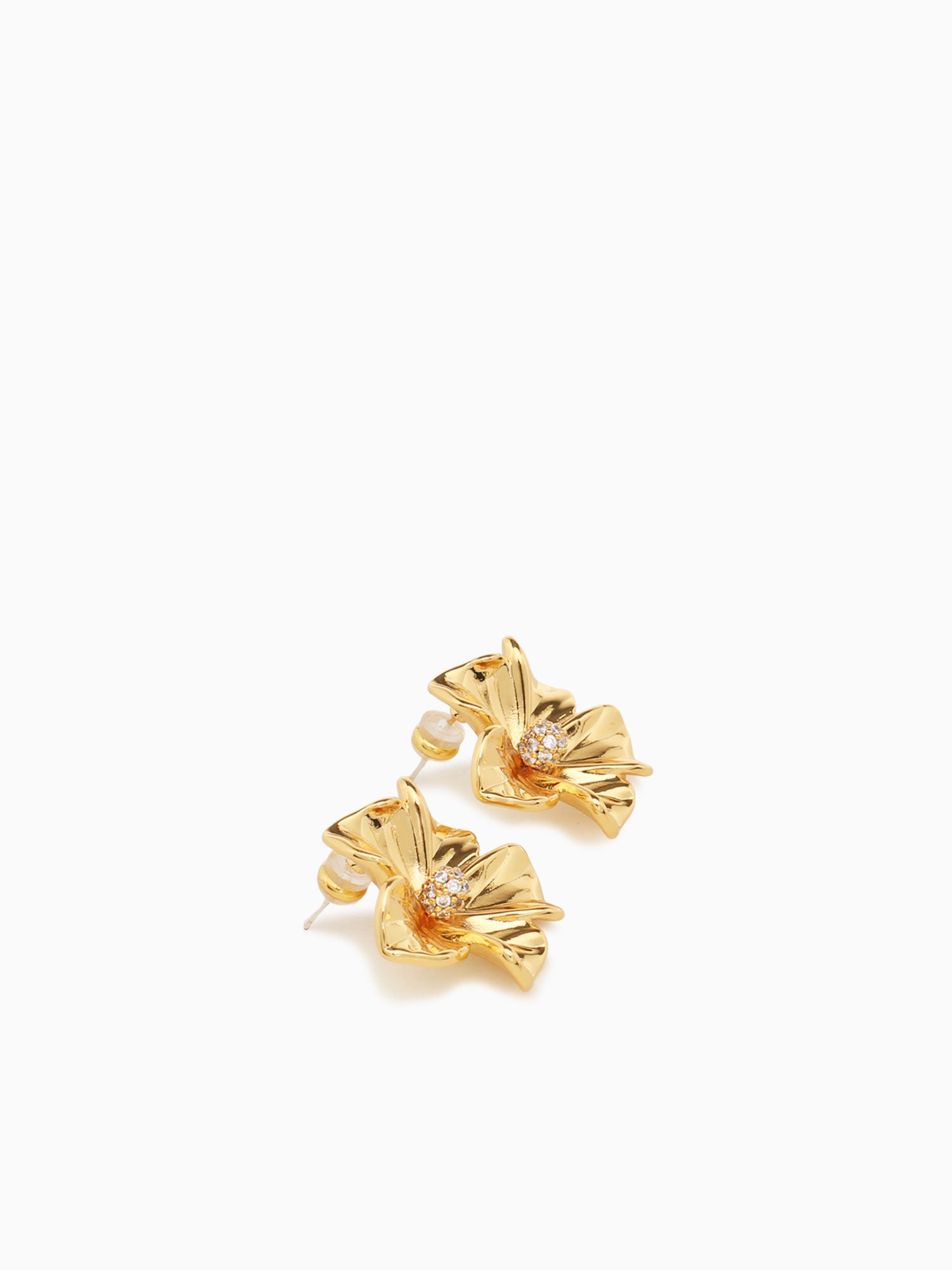 Ea Amapola Studs Gold Gold