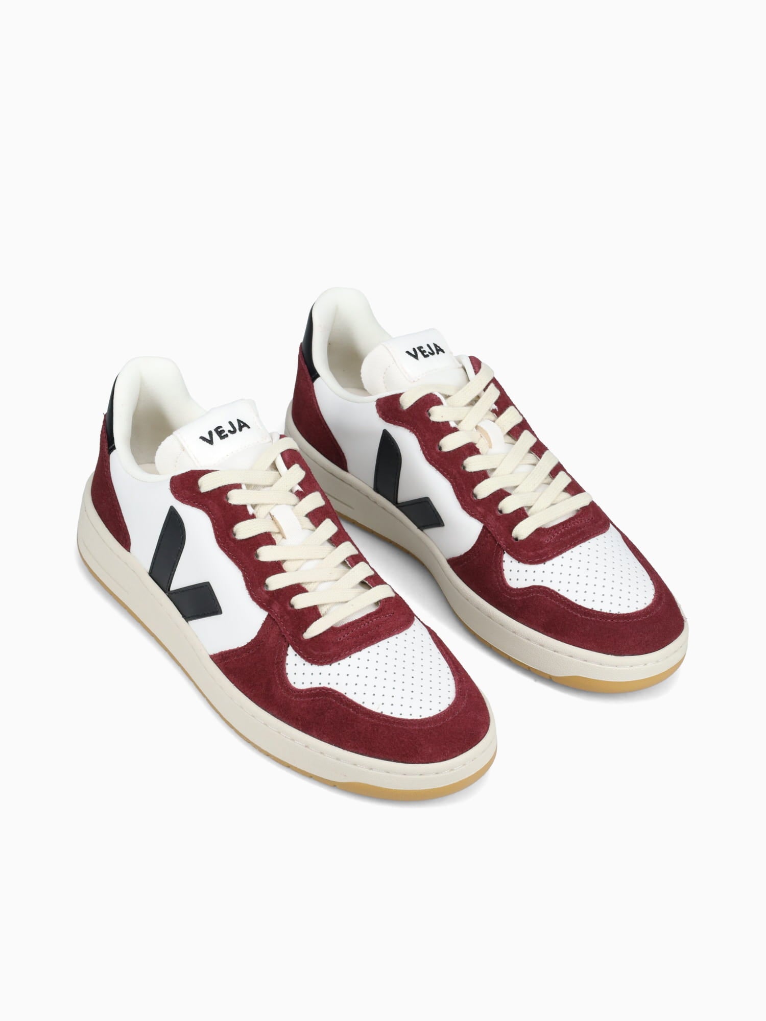 V10 White Black Amarante Leather Wine / 41 / M