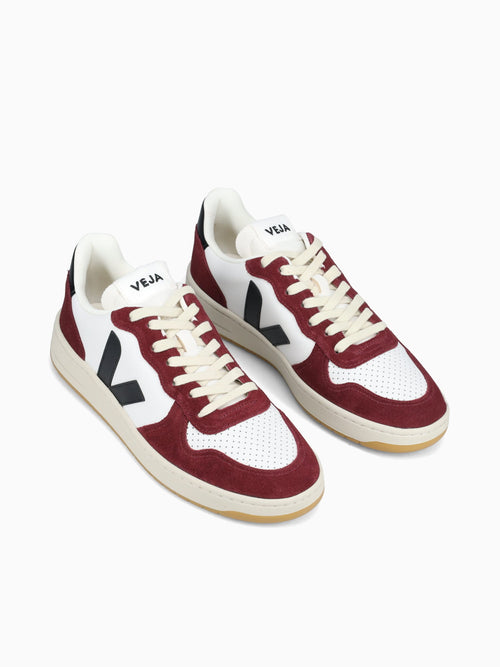 V10 White Black Amarante Leather Wine / 41 / M