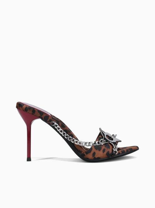 Saireo Cheetah Satin Black Brown / 5 / M
