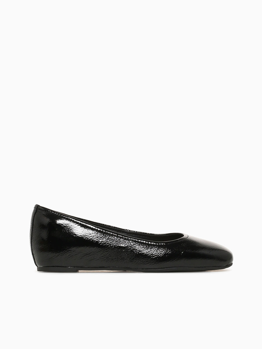 Poppy Black Crinkle Patent Black / 6 / M