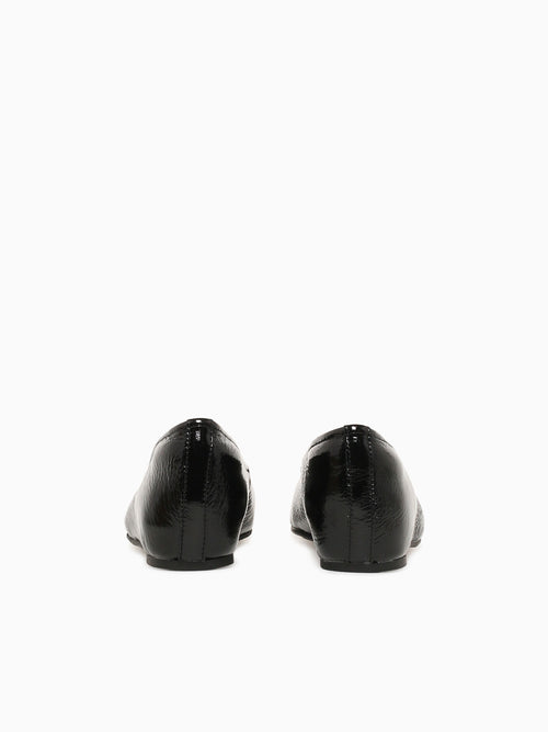 Poppy Black Crinkle Patent Black / 6 / M