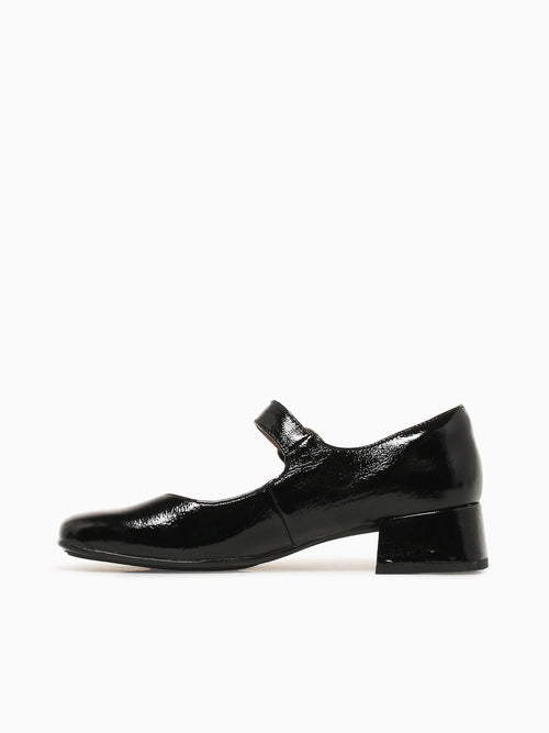 Laura Black Crinkle Patent Black / 6 / M