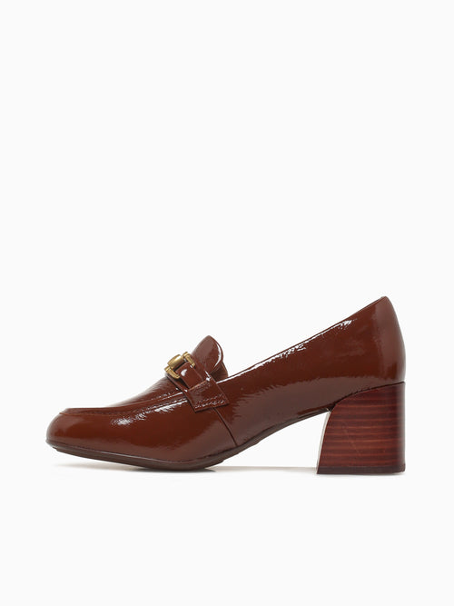 Casandra Toffee Crinkle Patent Brown / 6 / M
