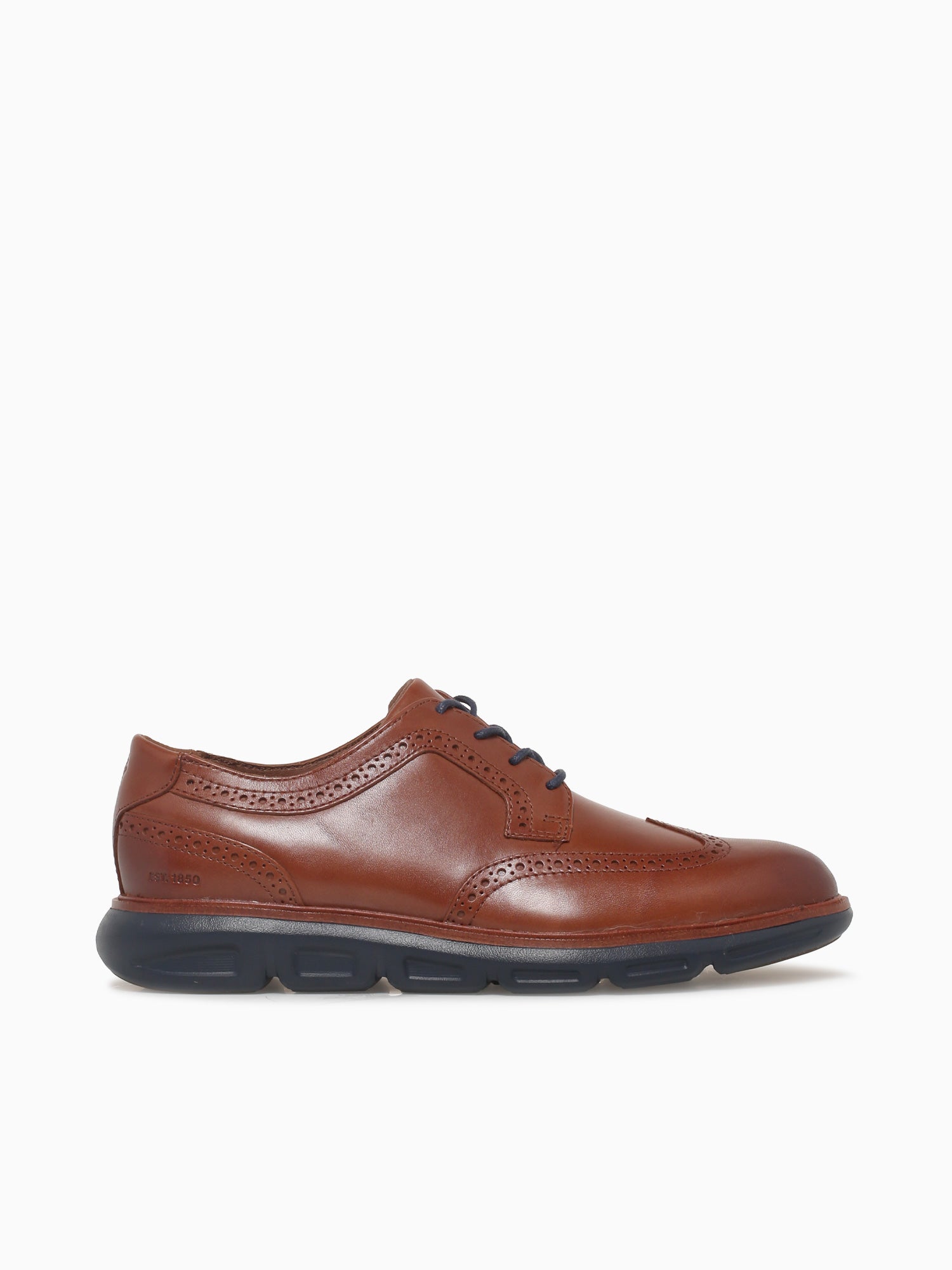 Larkin Wing Tip Tan Leather 204168 Tan / 8 / M