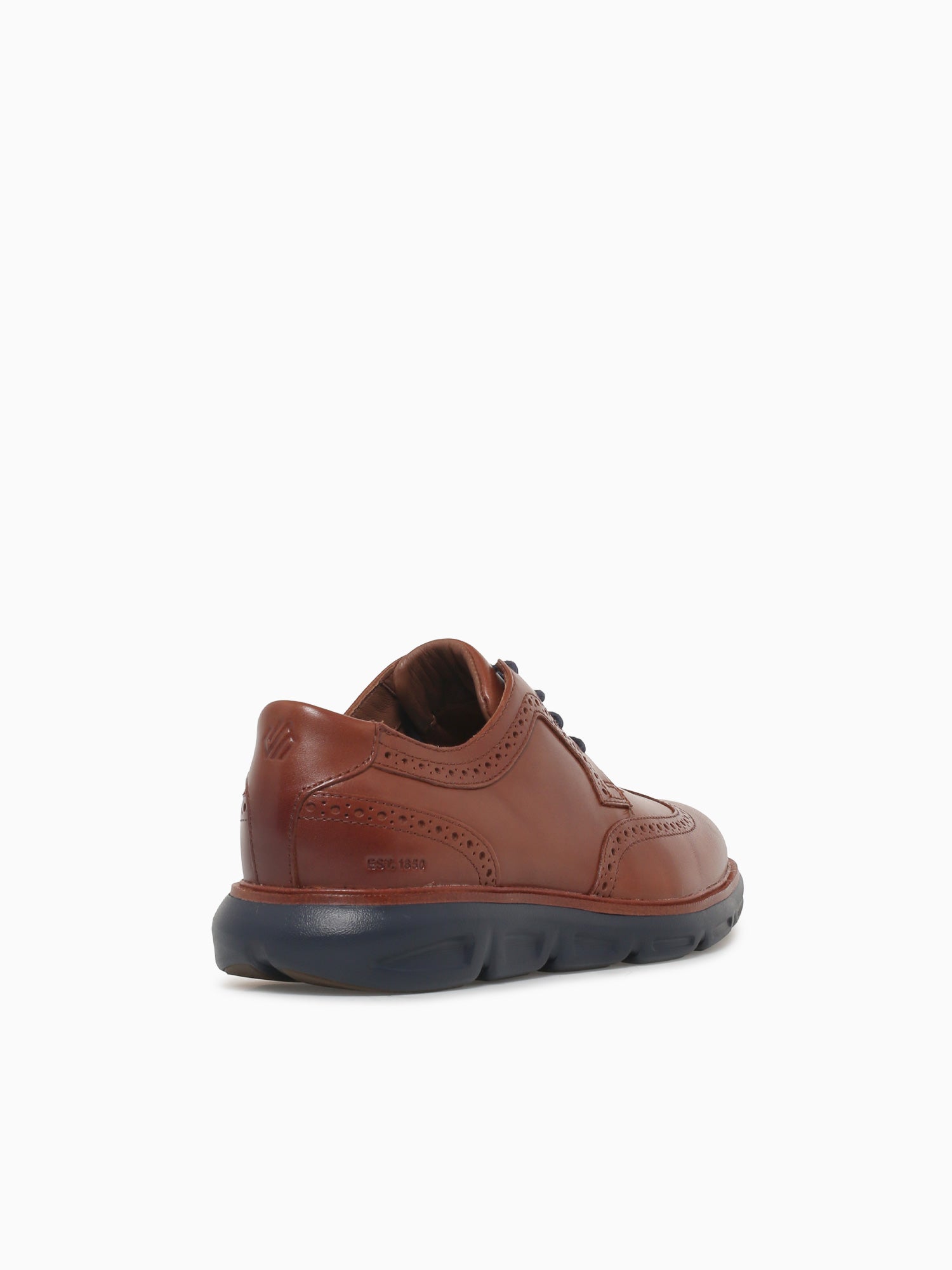 Larkin Wing Tip Tan Leather 204168 Tan / 8 / M